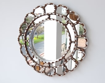 Peruvian Mirrors "Harmonious 30cm Silver"- Interior decoration - Wall Mirror - Home decoration- Decorative mirrors