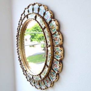 Peruvian Mirrors Harmonious Ivory 50cm Interior decoration Wall mirror Home decoration Decorative mirrors Handicrafts image 4