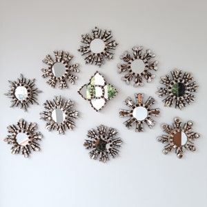 Peruvian Mirrors &quot;Silver Edition Collection 16cm &quot;- Interior decoration - Wall Mirror - Home decoration- Decorative mirrors