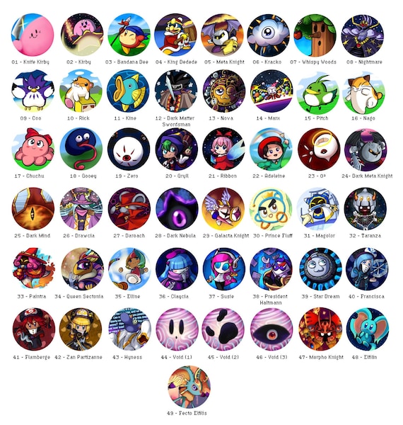 Kirby Characters And Names