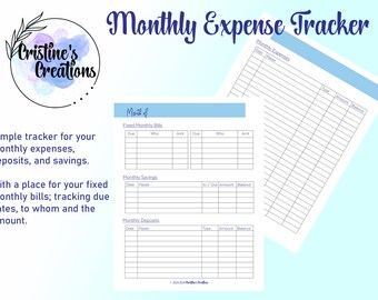 Printable Expense Tracker, Kawaii Character Budget Tracker, Kawaii ...