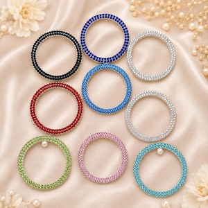 Double Bling Rhinestone Car Start Button - Car Accessory - Multiple Colors