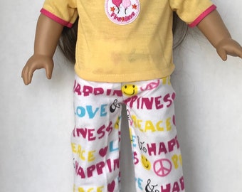 18 inch doll pajamas