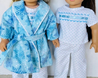 18 inch doll robe and pajamas