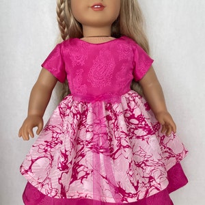 18 inch doll clothes, holiday party dress