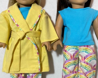 18 inch doll robe and pajamas.