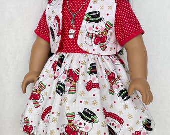 18 inch doll clothes, holiday party dress