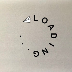 Instant Download Animation. Loading Animation Paper Plane With Text. 2 ...