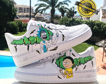 rick and morty air force ones