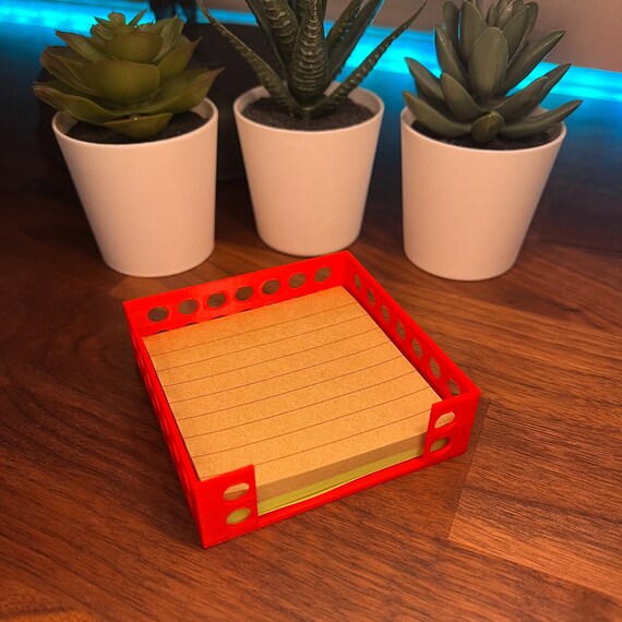 3x3 Post It Holder Sticky Note Dispenser Desk Accessories Etsy