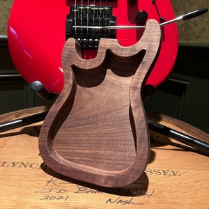 Guitar Catch all Tray - Keepsake Pick Box - Wood Tray for Guitar Parts - Anniversary Guitar Gift - Coin Tray - Pick Box - Gift for Him