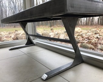 Beautiful metal bench frame