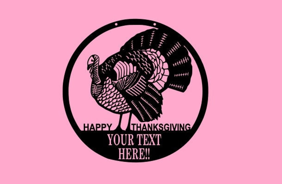 Personalized Thanksgiving Turkey Sign-gift-present - Etsy