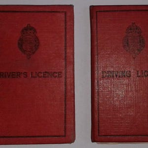 Twee vintage rijbewijzen