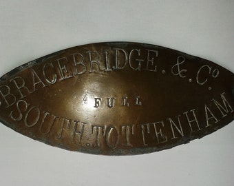 Antique Company Name Plate