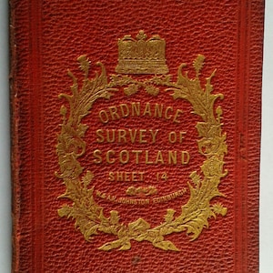 Carte de l'Ordnance Survey of Scotland Ayrshire (1863)