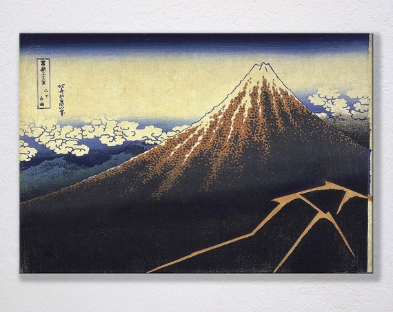 Katsushika Hokusai: Thirty-six Views of Mt.fuji; Evening Shower at