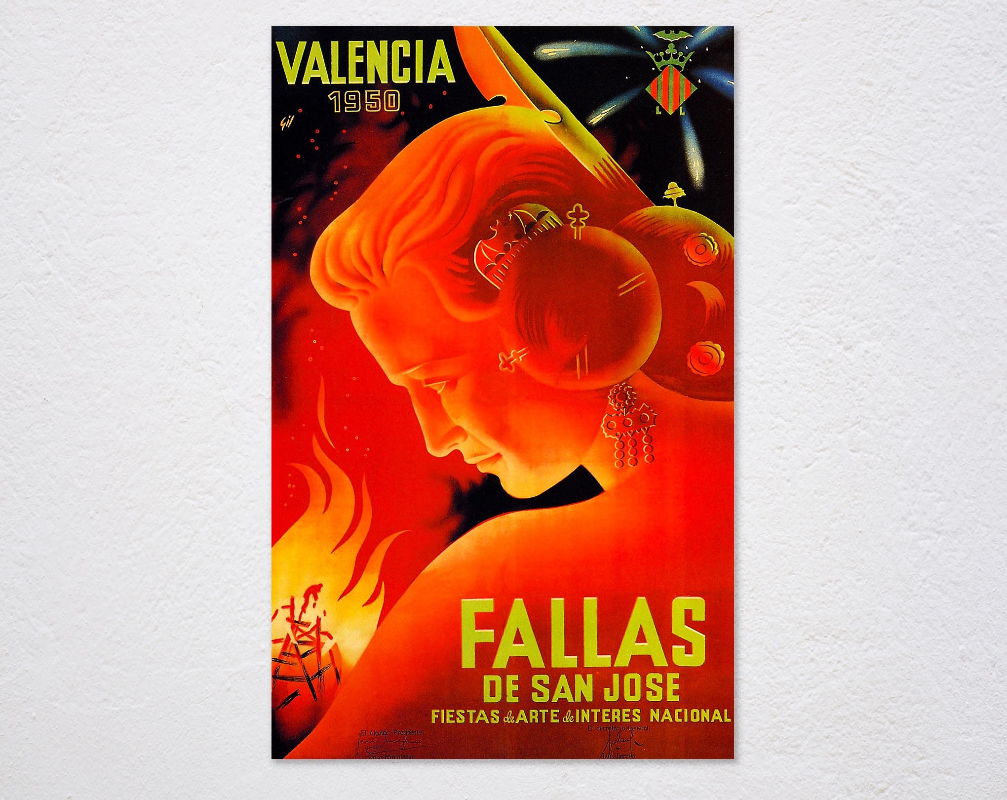 Valencia 1950 Fallas San Jose Fireworks Bonfire Spain Spanish Travel ...