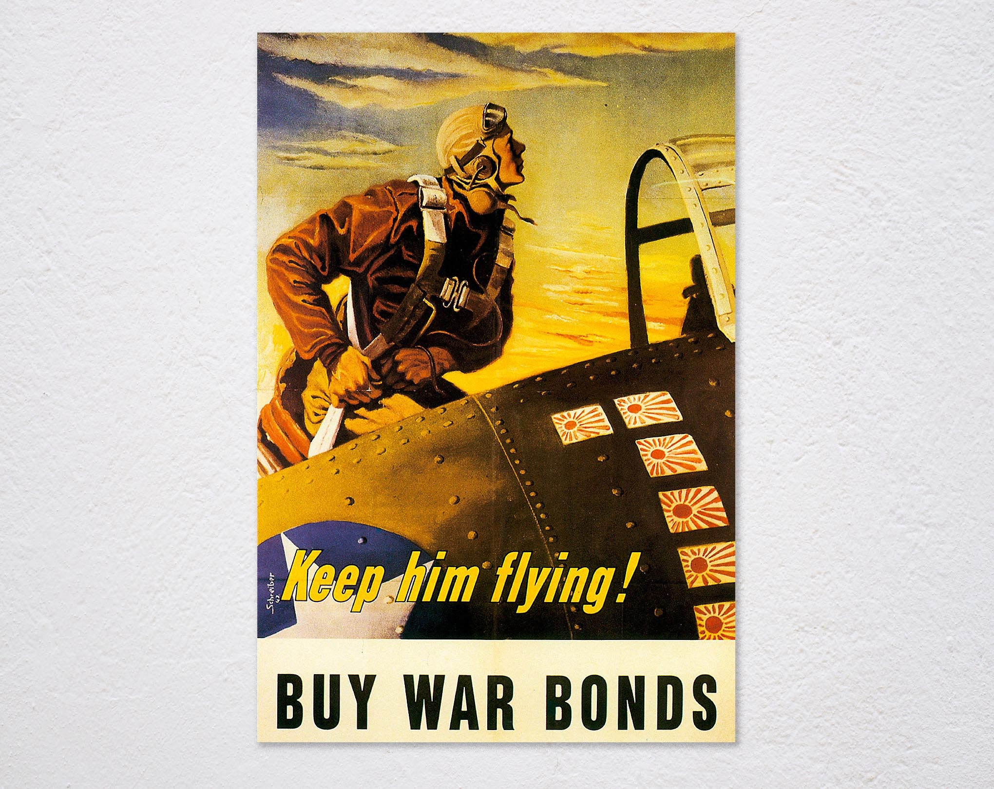 BUY WAR BONDS Poster TILL WE MEET AGAIN – CHICAGO VINTAGE POSTERS