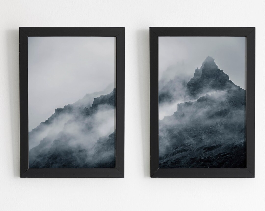 Misty Mountains Digital Prints, Instant Download, Printable Wall Art ...