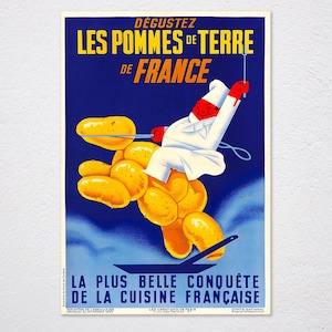 Tableau ou poster citation cuisine, texte de Joël Rebuchon