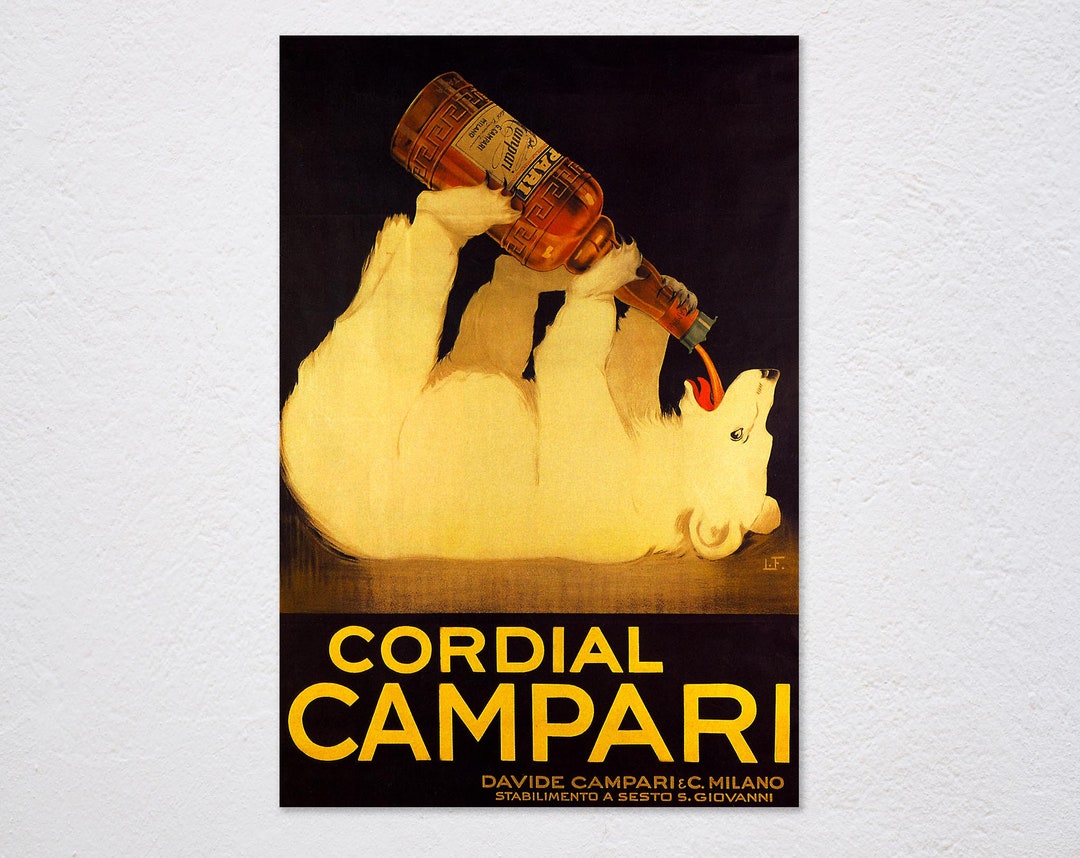 額縁付きポスター画campari