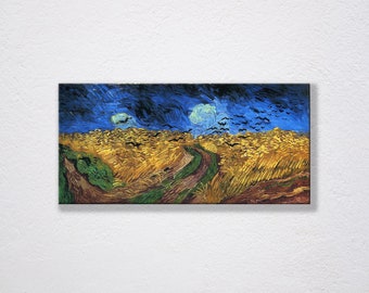 Canvas Wall Art Print - Vincent Van Gogh: Wheatfield With Crows, Post-Impressionism, Wall Art, Home Decor, Post-Impressionism Canvas Art