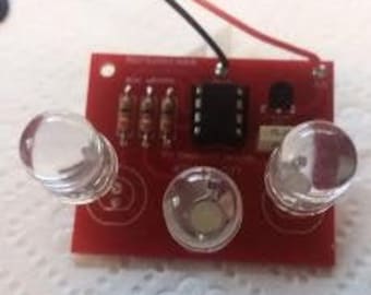 LED Triple Lightning Effect Kit, Led landing, Electronic Fun Kit. 10 mm led display.