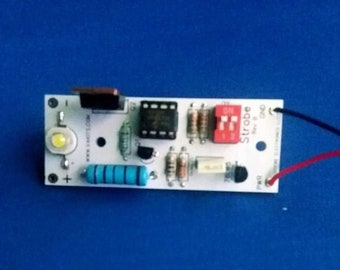 LED 1 Watt  Strobe Light / Torch Light Effect Kit, Super bright 1 watt Led Strobe Light projects. S.O.S. Strobe