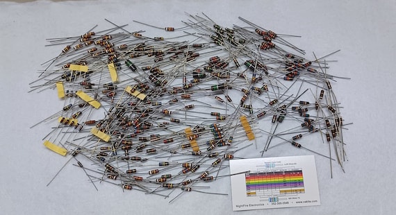 Vintage Carbon  Comp Resistors - Large Lot of 250 + - All New Resistors,  Jewelry making