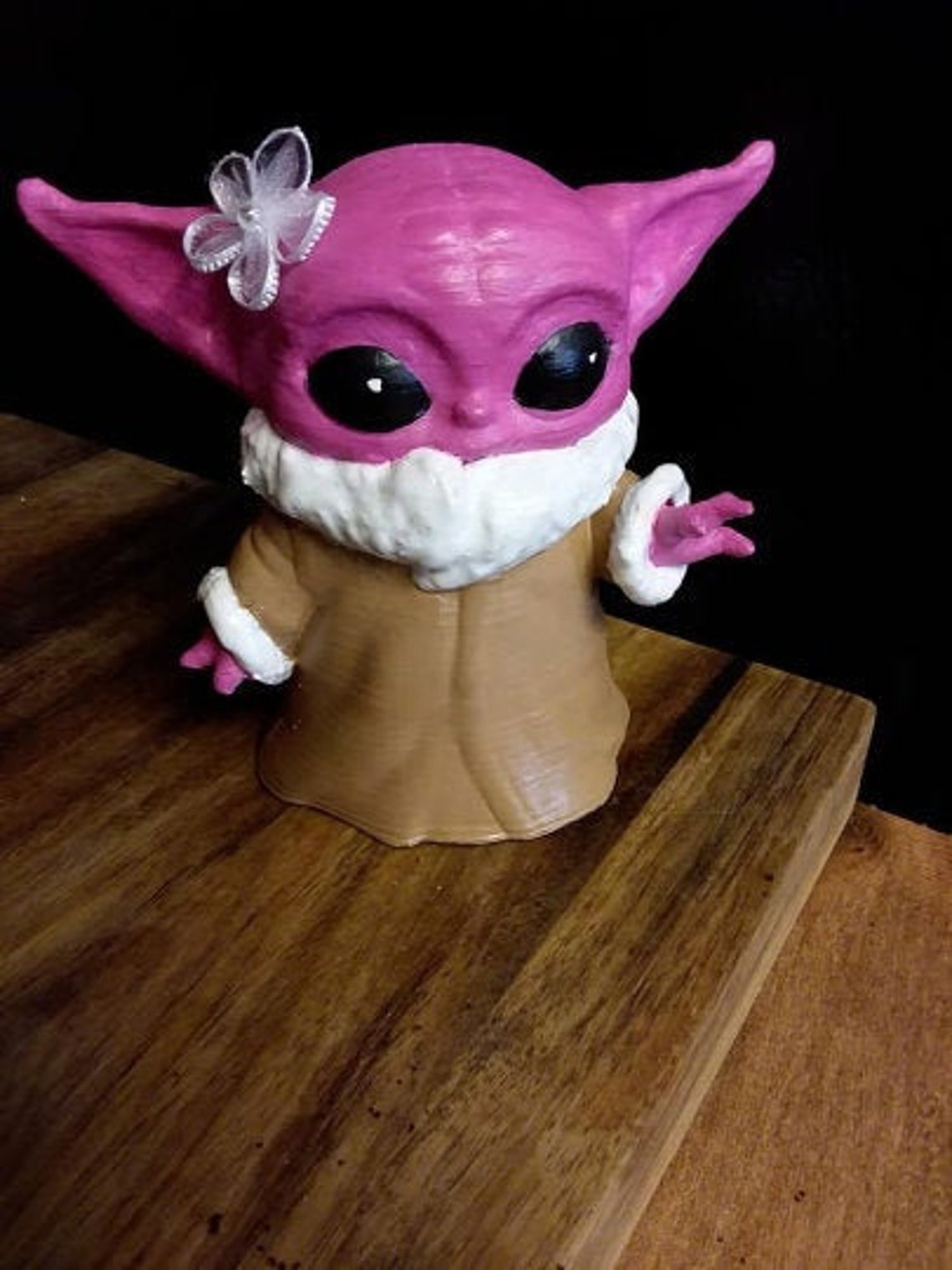 Yoda Baby Yoda. Pink Yoda Mandalorian Star Wars Etsy