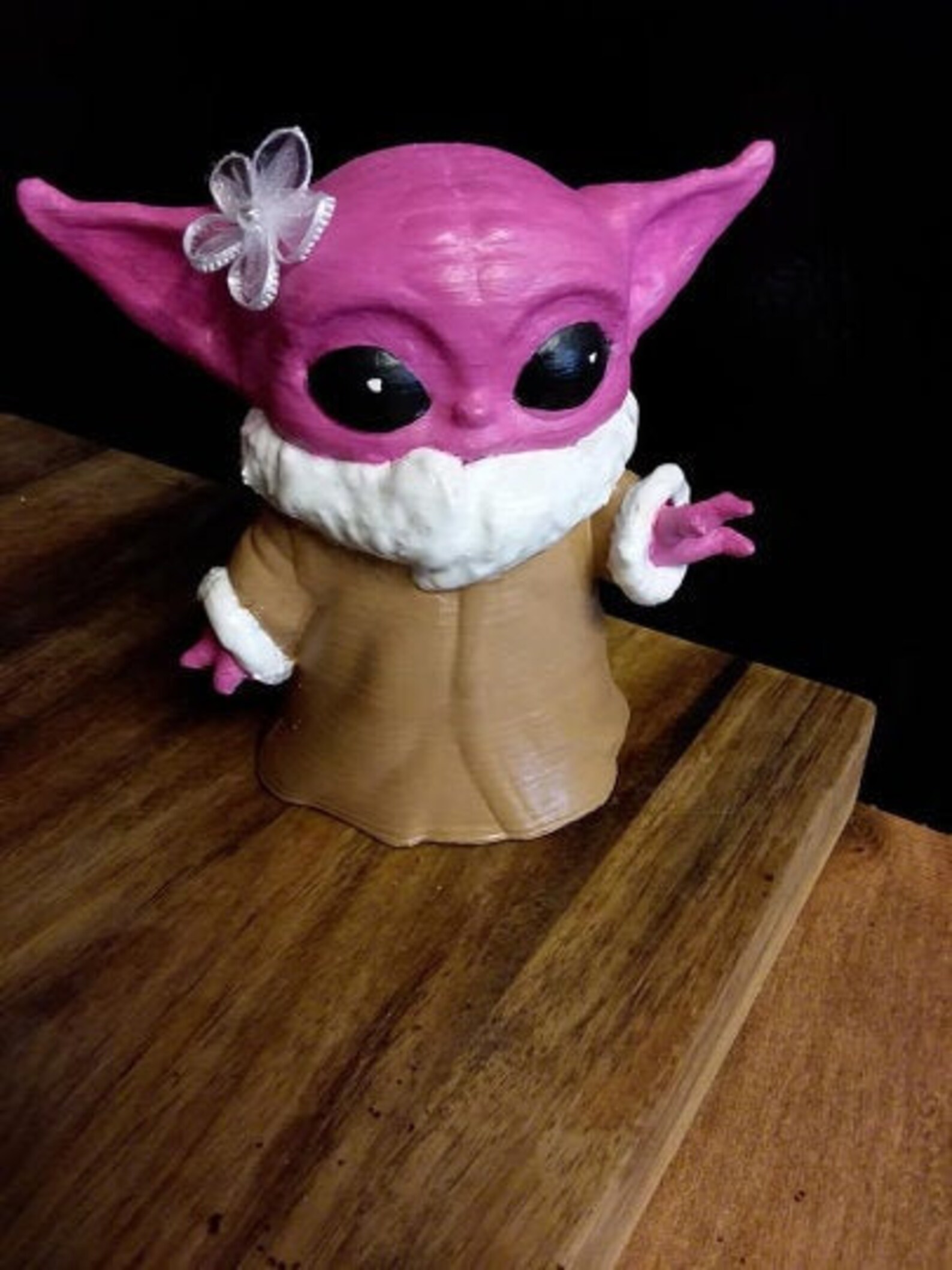 Yoda Baby Yoda. Pink Yoda Mandalorian Star Wars Etsy