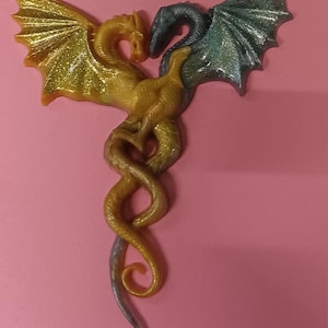 Twin Dragon, Siver and Gold. Legendary Dragon, Mother of Dragons,