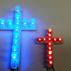 Two LED Cross Crucifix   (Kit)