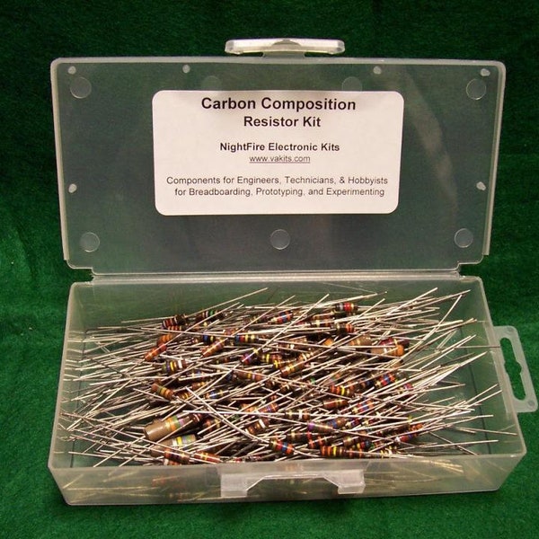 Vintage Carbon Resistors - Large Lot of 100 - All New Resistors,  Jewelry making