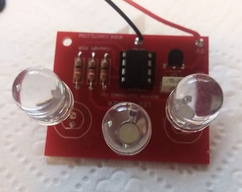 Kit de efectos de triple iluminación LED, aterrizaje LED, kit electrónico divertido. Pantalla LED de 10 mm.