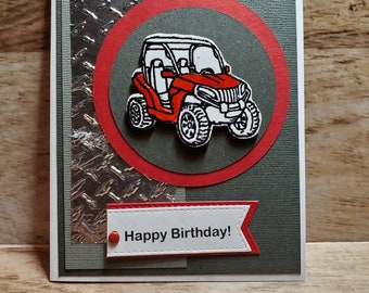 Personalised QuadATV Birthday Card