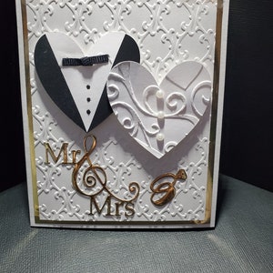 Mr & Mrs   ~ Card~ Handmade