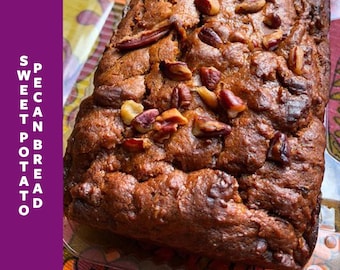 Sweet Potato Pecan Bread - Vegan