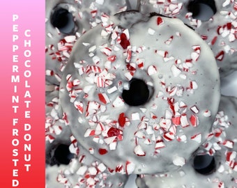 Peppermint Frosted Chocolate Donut - Vegan