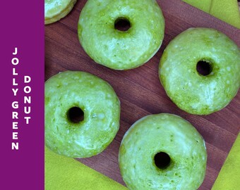 Jolly Green Mini Cake Donut - Vegan