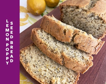 Lemon Poppy Seed Bread - Vegan