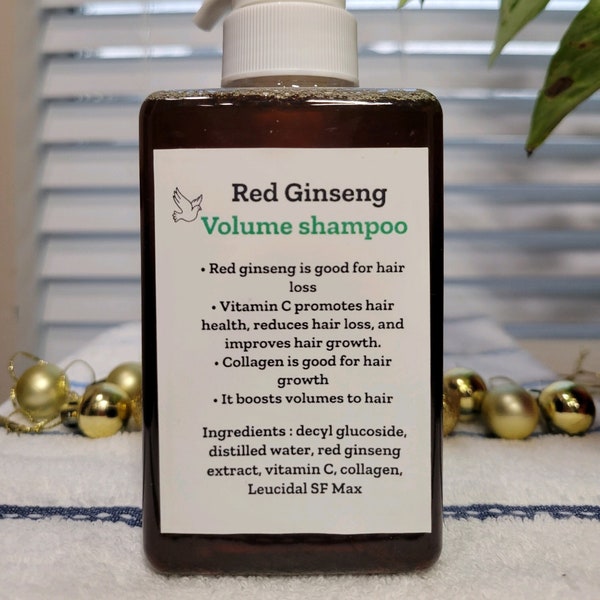 Organic red ginseng volume shampoo