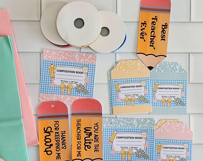 Pastel Classroom Gift Tags: Printable Teacher Appreciation (PDF Download)