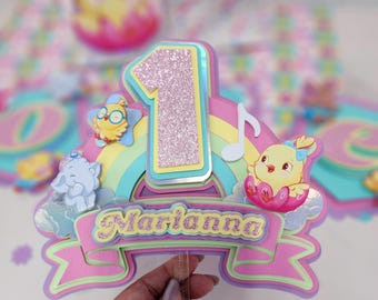 Personalized Canticos Cake Topper: Birthday Party Decorations