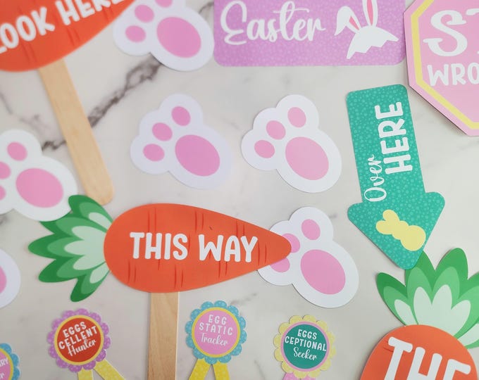 Easter Egg Hunt Signs/Printable Easter Activity/Easter Activities/Easter Egg Hunt/DIY Easter Egg Hunt