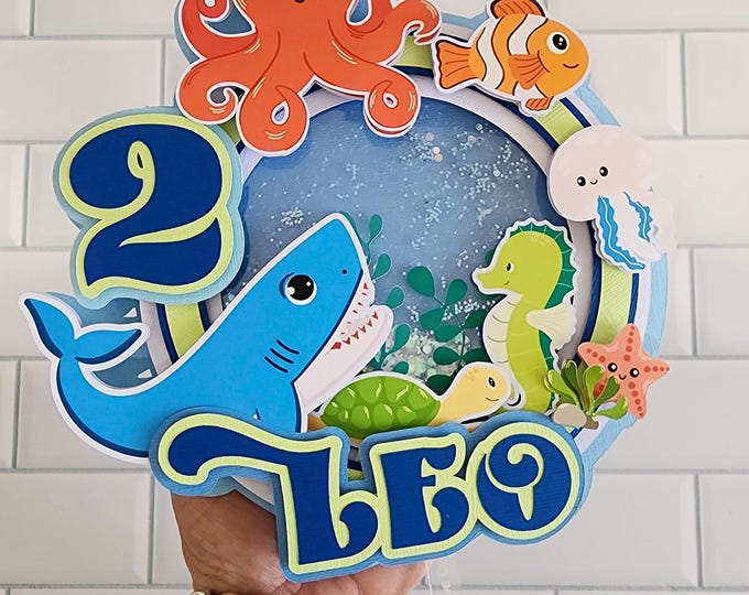 SHARK Cake Topper/Party Decorations/Birthday Party/SHARK Theme Party/Cake Decor/