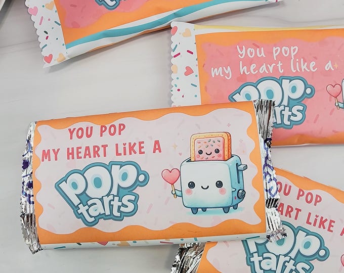 Pop‑Tart Printable Wraps – Instant Download-Party favors