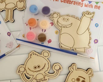 Paint Your Own Party Favors: Super Simple Songs Theme, Basswood Craft Kit