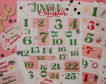 Christmas Advent Calendar Printable Bundle: Activity Ideas, Gingerbread House (PDF)